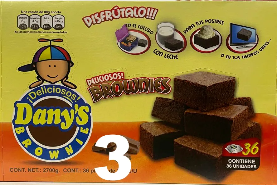 2975 BROWNIE CLASICO TRIPACK 3 Un.