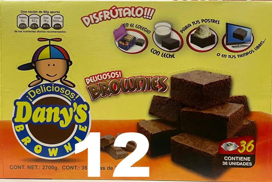 3241 BROWNIE CLASICO Cj.12 Un.