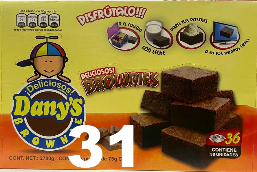 3239 BROWNIE CLASICO Cj.31 Un.